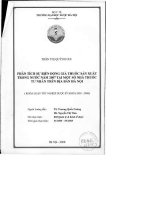 Phân tích sự biến động giá thuốc sản xuất trong nước năm 2007 tại một số nhà thuốc tư nhân trên địa bàn hà nội