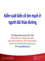 Kiểm soát biến cố tim mạch ở nười đái tháo đường