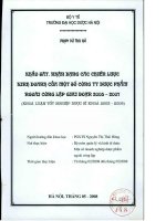 Khảo sát nhận dạng các chiến lược kinh doanh của một số công ty dược phẩm ngoài công lập giai đoạn 2005   2007