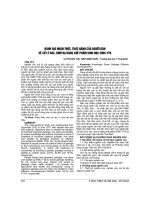 ĐÁNH GIÁ NHẬN THỨC, THỰC HÀNH của NGƯỜI dân về xử lý rác, rơm rạ BẰNG CHẾ PHẨM SINH học EMIC YTB