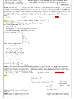 ĐỀ THI LÝ GIẢI CHI TIẾT 01