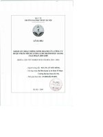 Khảo sát họat động kinh doanh của công ty dược phẩm trung ương i chi nhánh bắc giang giai đoạn 2004   2008