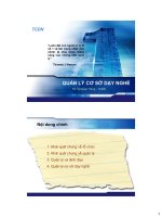 Bài giảng quản lý cơ sở dạy nghề   TS  vũ xuân hùng