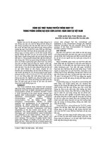 ĐÁNH GIÁ THỰC TRẠNG TRUYỀN THÔNG NGUY cơ TRONG PHÒNG CHỐNG đại DỊCH cúm a(h1n1) năm 2009 tại VIỆT NAM