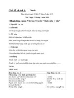 giáo án mầm non chủ đề nhánh 2 nước 