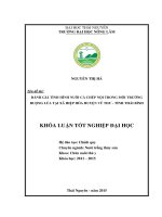 Đánh giá tình hình nuôi cá chép nội trong môi trường ruộng lúa tại xã hiệp hòa   huyện vũ thư   tỉnh thái bình
