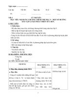 giáo án thể dục lớp 9 cả năm