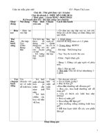 giáo án  chủ đề thực vật 