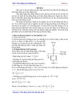 Bài giảng Dao động kỹ thuật  Bài 1: Dao động tự do không cản
