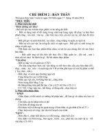 giáo án mầm non chủ điểm bản thân 