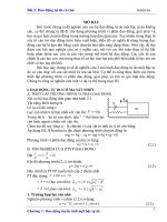 Bài giảng Dao động kỹ thuật  Bài 2: Dao động tự do có cản