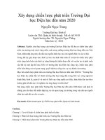 Xây dựng chiến lược phát triển trường đại học điện lực đến năm 2020 