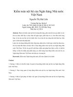 Kiểm toán nội bộ của ngân hàng nhà nước việt nam 