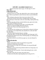 giáo án mầm non lớp chồi chủ đề gia đình