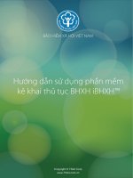 hướng dẫn sử dụng phần mềm kê khai thủ tục bảo hiểm xã hội iBHXM (TM)