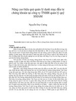 Nâng cao hiệu quả quản lý danh mục đầu tư chứng khoán tại công ty TNHH quản lý quỹ SSIAM 