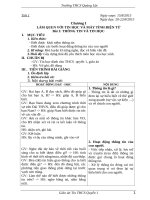 Giáo án tin học 6 chuẩn kiến thức, kỹ năng năm học 2015 2016 