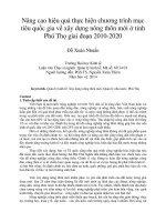Nâng cao hiệu quả thực hiện chương trình mục tiêu quốc gia về xây dựng nông thôn mới ở tỉnh phú thọ giai đoạn 2010 2020 