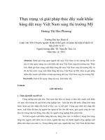 Thực trạng và giải pháp thúc đẩy xuất khẩu hàng dệt may việt nam sang thị trường mỹ 