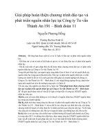 Giải pháp hoàn thiện chương trình đào tạo và phát triển nguồn nhân lực tại công ty tư vấn thành an 191 – binh đoàn 11 