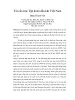 Tái cấu trúc tập đoàn dầu khí việt nam 