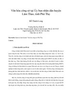 Văn hóa công sở tại ủy ban nhân dân huyện lâm thao, tỉnh phú thọ 