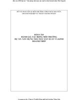 Báo cáo ĐTM dự án “ xây dựng nhà máy sản xuất và kinh doanh thép thái nguyên