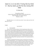 Quản lý cơ sở vật chất ở trường đại học kinh tế   đại học quốc gia hà nội theo hướng ISO 9000 