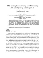 Phát triển ngành viễn thông việt nam trong bối cảnh hội nhập kinh tế quốc tế 