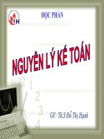 bài giảng học phần nguyên lý kế toán 