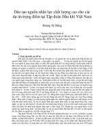 Đào tạo nguồn nhân lực chất lượng cao cho các dự án trọng điểm tại tập đoàn dầu khí việt nam 