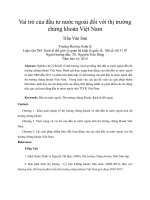 Vai trò của đầu tư nước ngoài đối với thị trường chứng khoán việt nam 