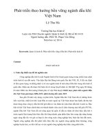 Phát triển theo hướng bền vững ngành dầu khí việt nam 