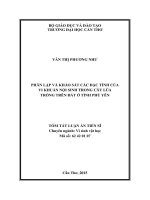 Phân lập và khảo sát các đặt tính của vi khuẩn nội sinh trong cây lúa trồng trên đất ở tỉnh phú yên (TT)