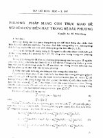 Phương pháp mạng con trực giao để nghiên cứu biên hạt trong hệ sáu phương 