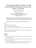 Văn hóa doanh nghiệp của công ty cổ phần thép thái bình dương thực tiễn, bài học kinh nghiệm và giải pháp 