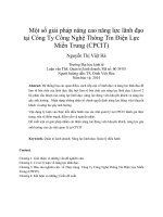 Một số giải pháp nâng cao năng lực lãnh đạo tại công ty công nghệ thông tin điện lực miền trung (CPCIT) 