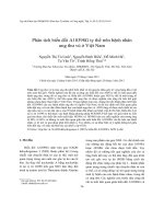 Phân tích biến đổi a10398g ty thể trên bệnh nhân ung thư vú ở việt nam 