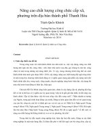 Nâng cao chất lượng công chức cấp xã, phường trên địa bàn thành phố thanh hóa 