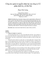 Công tác quản trị nguồn nhân lực tại công ty cổ phần thiết bị y tế hà nội 