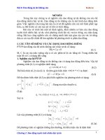 Bài giảng Dao động kỹ thuật  Bài 6: Dao động tự do không cản nhiều bậc tự do