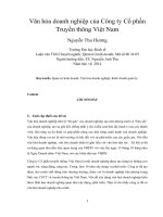 Văn hóa doanh nghiệp của công ty cổ phần truyền thông việt nam 