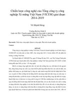 Chiến lược công nghệ của tổng công ty công nghiệp xi măng việt nam (VICEM) giai đoạn 2014 2019 