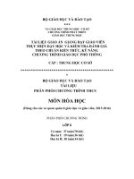 Giáo án hóa học lớp 8 chuẩn kiến thức, kỹ năng năm học 2015 2016 