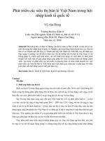 Phát triển các siêu thị bán lẻ việt nam trong hội nhập kinh tế quốc tế 
