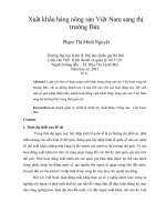 Xuất khẩu hàng nông sản việt nam sang thị trường đức 