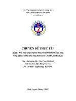 Giải pháp tăng cường huy động vốn tại Chi nhánh Ngân hàng Nông nghiệp và Phát triển nông thôn huyện Chợ Mới, tỉnh Bắc Kạn