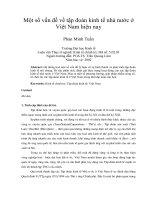 Một số vấn đề về tập đoàn kinh tế nhà nước ở việt nam hiện nay 