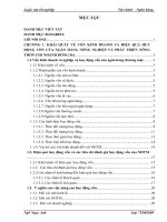 Giải pháp tăng cường hiệu quả  huy động vốn tại ngân hàng nông nghiệp và phát triển nông thôn Hà Nội”