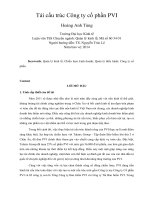 Tái cấu trúc công ty cổ phần PVI 